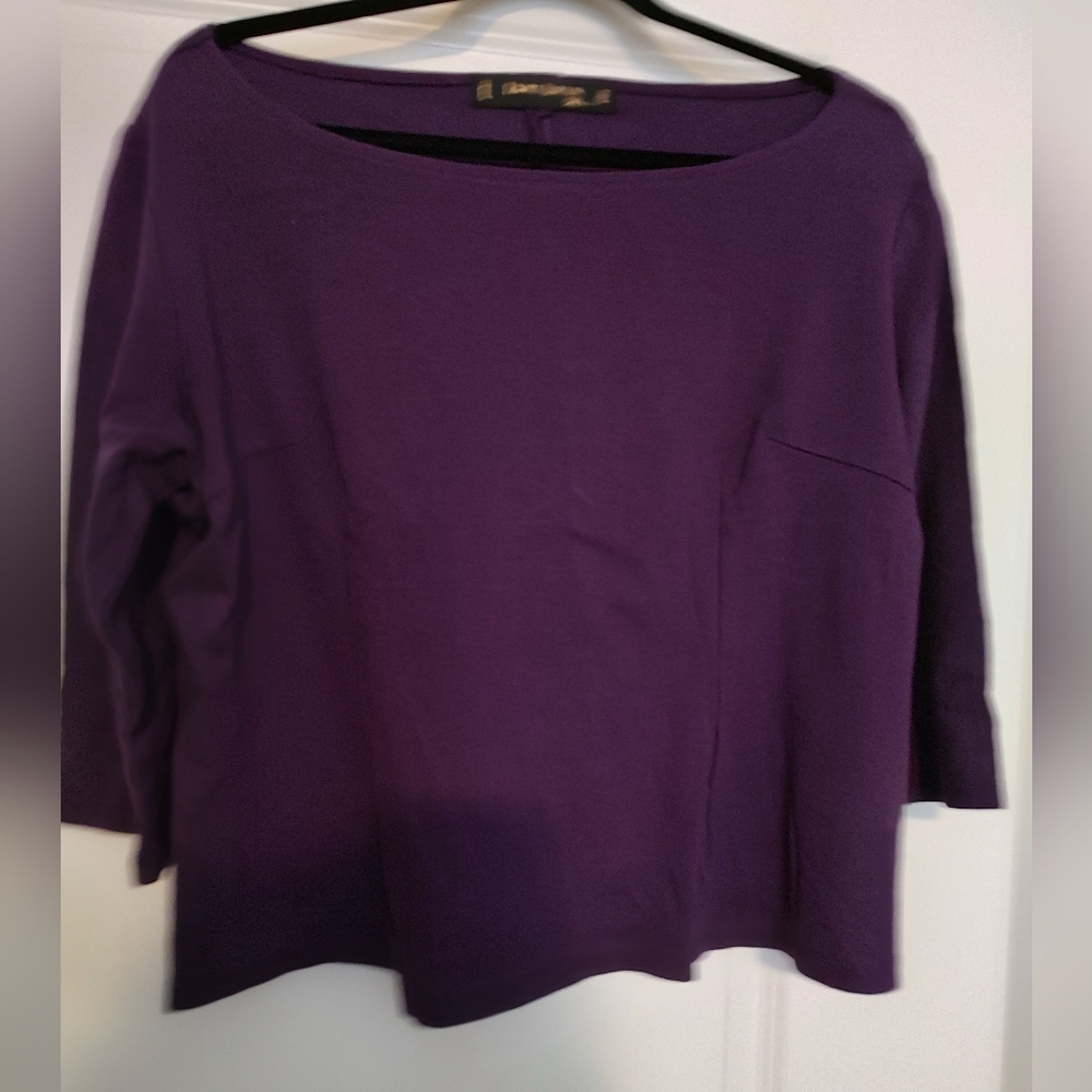 Pinup Girl Sabrina Top in Purple